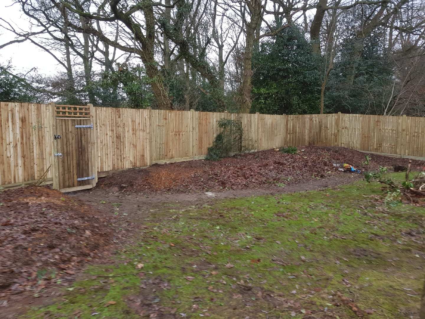 New garden fence in Oxted, Surrey by South London Fencing