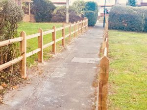 Rail and post fencing by South London Fencing in Selsdon